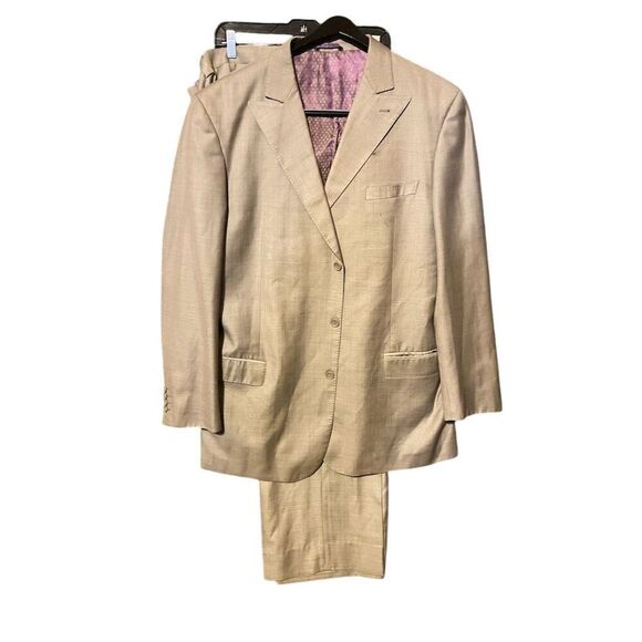 Earvin Magic Johnson Men's Taupe Sport Coat Blazer Jacket 50XL - Picture 2 of 15